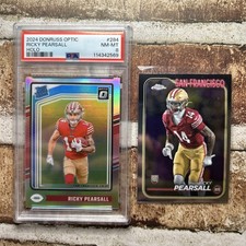 2024 PANINI DONRUSS OPTIC HOLO #284 RICKY PEARSALL PSA 8
