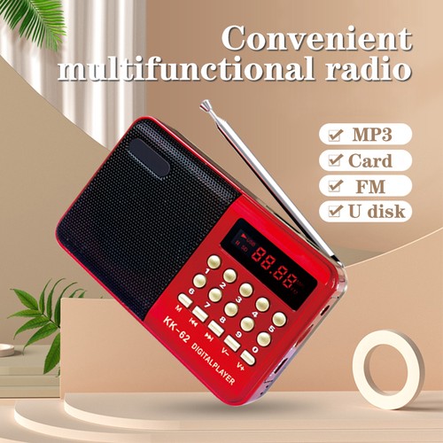 Mini LCD digitale portatile radio MP3 lettore musicale FM USB SD scheda altoparlante US nuovo - Foto 8 di 13