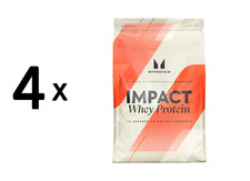 4 x Myprotein Impact Whey Protein (1000g) Banana (30,00 EUR/kg)