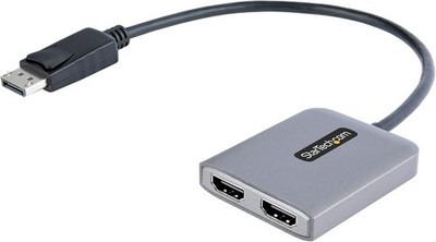 StarTech MST Hub   DisplayPort auf 2x HDMI, 4K60Hz, Multimonitor Adapter, 30cm