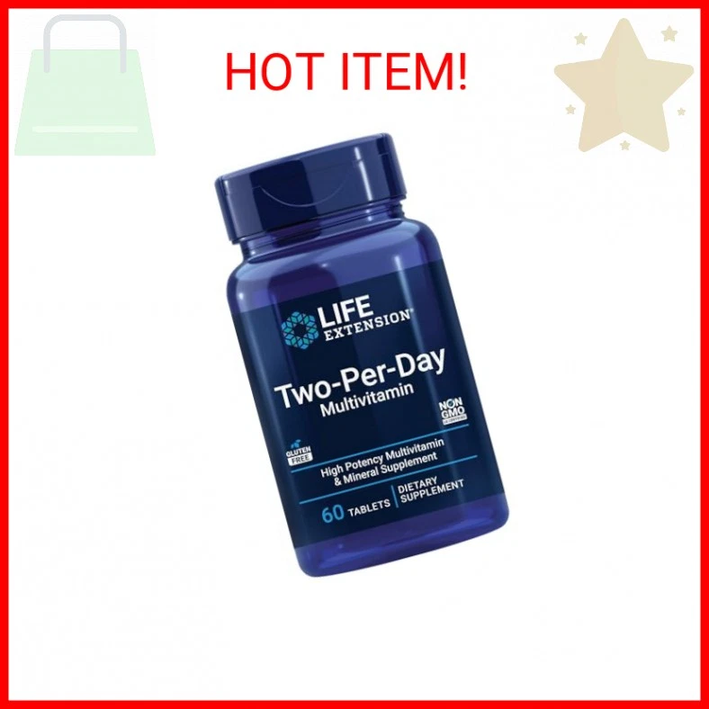 Multivitamínico Life Extension dos por día - Dosis diaria de vitaminas y minerales para  Foto 2 de 2