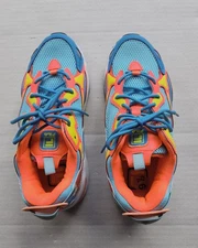 FILA Bright Neon Blue, Orange & Yellow Athletic Wear Tennis Shoes - Unisex Adult