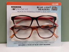 XtraSight by Foster Grant Reading Glasses Kinley  2 Pack Blue Light