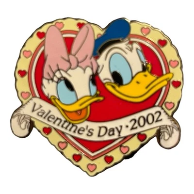 Disney Pin LE 2500 Valentine's Day 2002 Daisy & Donald Duck | eBay