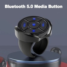 Wireless Bluetooth 5.0 Remote Controller Media Button Car Motorcycle Bike