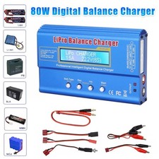 80W Fast Digital Balance Charger for iMAX B6 AC LCD RC LiPo LiFe NiCD Battery