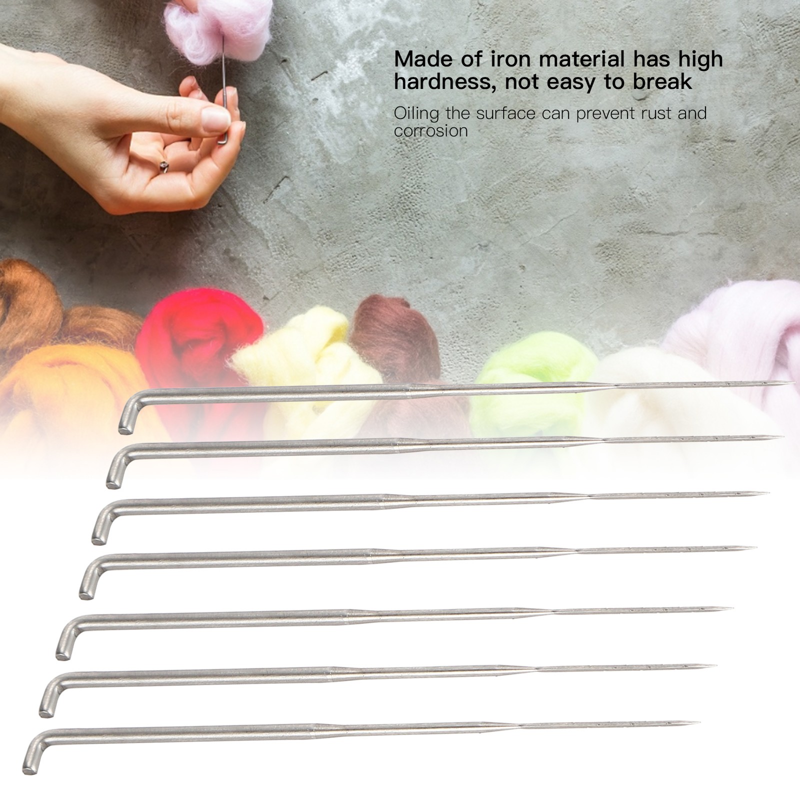 7Pcs Needles Wool Felt Pocked Felting Tool Replacement Needle For PatchWork