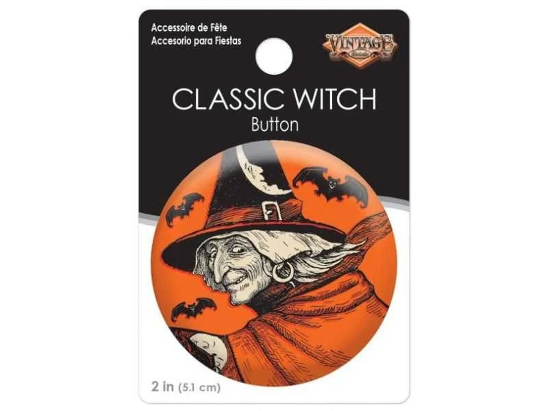 Lote de mercadería vintage de botones de alfileres de exhibición de mostrador de Halloween Foto 4 de 4