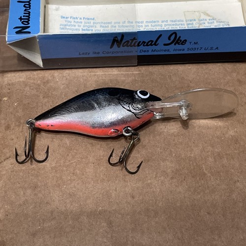 Natural Ike vintage Gray Minnow Pattern 3-3/4” in 1/2 oz # NID 25 MA ! - Imagen 3 de 8