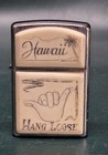 Zippo Lighter Hawaii Hang Loose Shaka Scrimshaw Cream Emblem 2016 Jan Date Code — photo 1