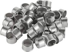 (Pack of 100)  Pex 1/2" Stainless Steel Press Sleeve for Brass (ASTM F1807) or P