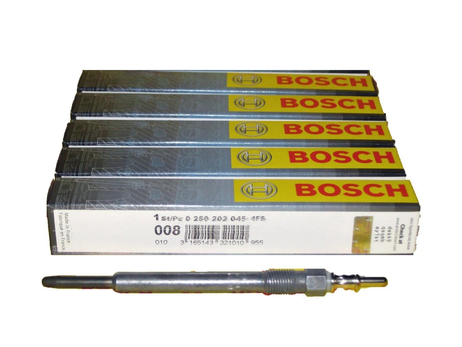 for Dodge Sprinter 2500 3500 Bosch OEM Diesel Glow Plugs Set of 5 80036