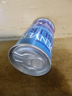 1960`S DENVER WIDE SEAM STEEL BEER CAN [EMPTY CANS READ DESC.]