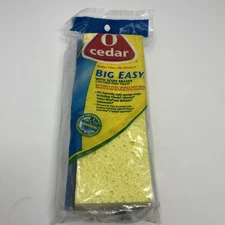 O Cedar Big Easy Yellow Butterfly Sponge Mop Refill With Scuff Eraser New Sealed