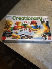 LEGO Creationary 3844 Board Game 2010 Incomplete 96 Cards Dice Box