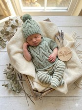 “Harlem” Poncho Set knitting pattern for Reborn doll 16 -22” or 0-3 Mth Old Baby