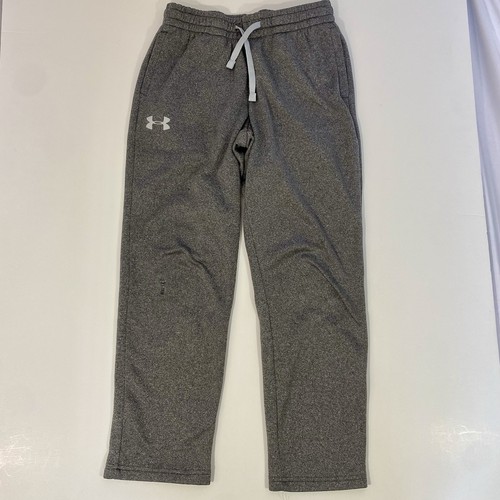 Boy’s Under Armour Grey Coldgear Sweatpants Youth Medium Loose Fit