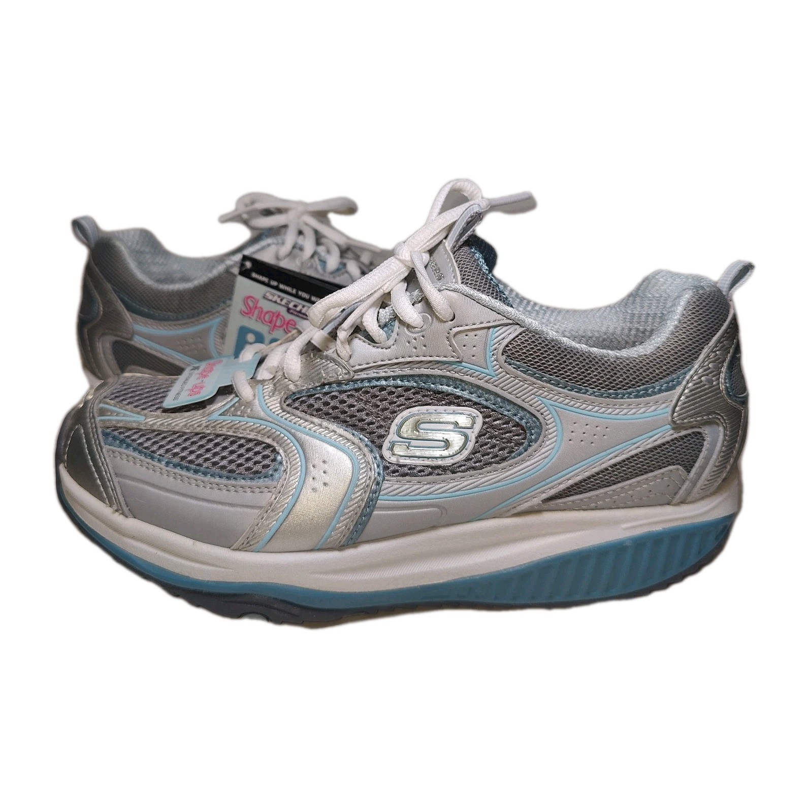 Skechers Shape-Ups XF Extended Fitness 12320 Blue Walking Shoes Womens Size 7.5