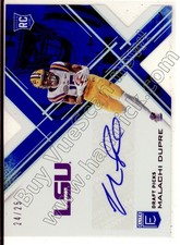 malachi dupre rookie rc draft auto autograph lsu bengal tigers college #/25 2017