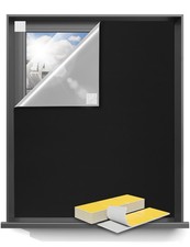 50"x59" Portable Blackout Curtains, Blinds for Windows with Hook  Loop Tapes...