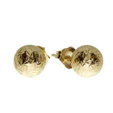14k Yellow Gold 6mm Ball Stud Earrings