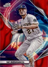 Willy Adames-4/5 2022 Topps Cosmic Chrome Red Flare Refractor #131 4/5