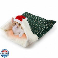 Clysee Self Heating Cat Sleeping Bag Self Warming Cat Bed Cave Fo