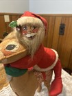 Vintage Annalee Santa Claus  And Rudolph Reindeer Doll — photo 2