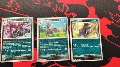 Pokemon Kapunon Trikephalo  Entwicklung 138/139/140/193  Reverse Holo / Holo 
