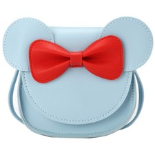 Little Mouse Ear Bow Crossbody Purse PU Shoulder Handbag Kids Girls Toddlers