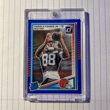 2025 Panini Donruss - Rated Rookie Harold Fannin Jr. #373 Press Proof Blue (RC)