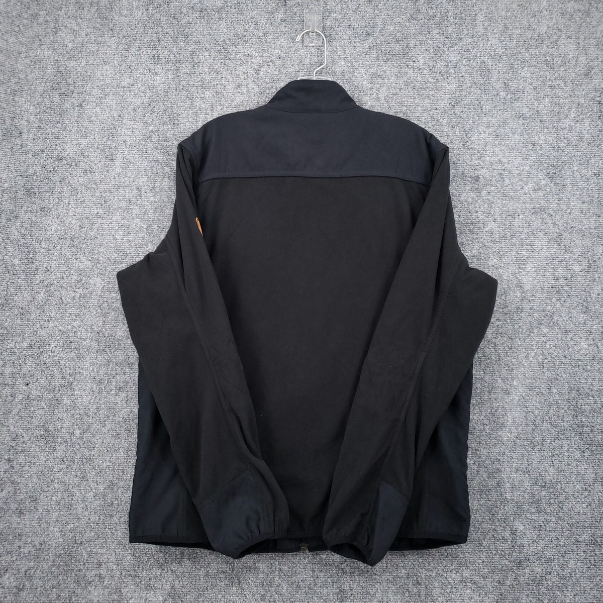 Eddie Bauer Sport Shop Jacket Mens L Large Full Zip Waffle Black