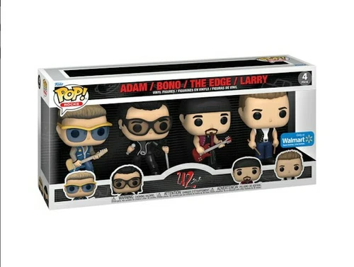 Funko POP! Rocks U2 ZOO TV Adam, Bono, The Edge, Larry Wal-Mart Exclusive 4-Pack