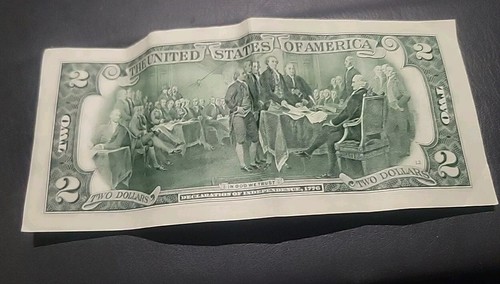 $2 Bill RARE 2017 LOW SERIAL EXCELLENT CONDITION - Picture 4 of 5