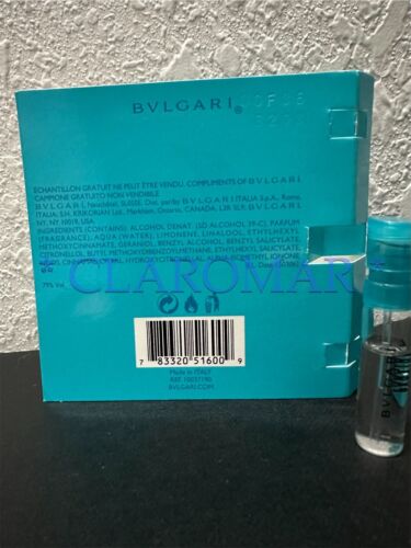 Bvlgari Omnia Paraiba Eau de Toilette EDT Sample Travel Spray Vial .05oz 1.5ml - Picture 2 of 3