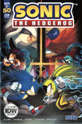 Sonic The Hedgehog #50 Gigi Dutreix SDCC FOIL Cover Comic Con