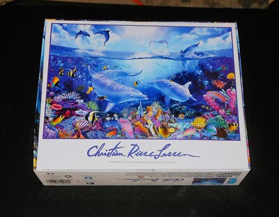 Ceaco 2000 Piece Puzzle Day of the Dolphins Painting By Christian