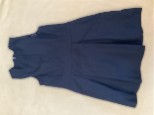 LANDS END Classic Navy Blue Solid School Uniform Jumper Dress 14 Girls - Picture 4 of 4