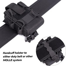 Tactical Duty Belt Handcuff Case Open Top Handcuff Holster Pouch Tools Waist Bag