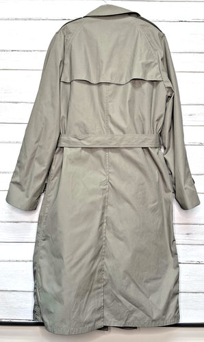 Military DSCP Valor Collection W/Zip Liner All-Weather Trench Coat Khaki 40XL - Picture 2 of 7