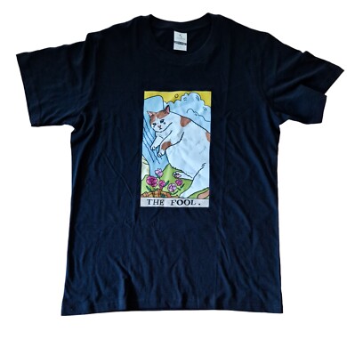 Traurige Katze/the Fool Tshirt Schwarz gr. M ,NEU 