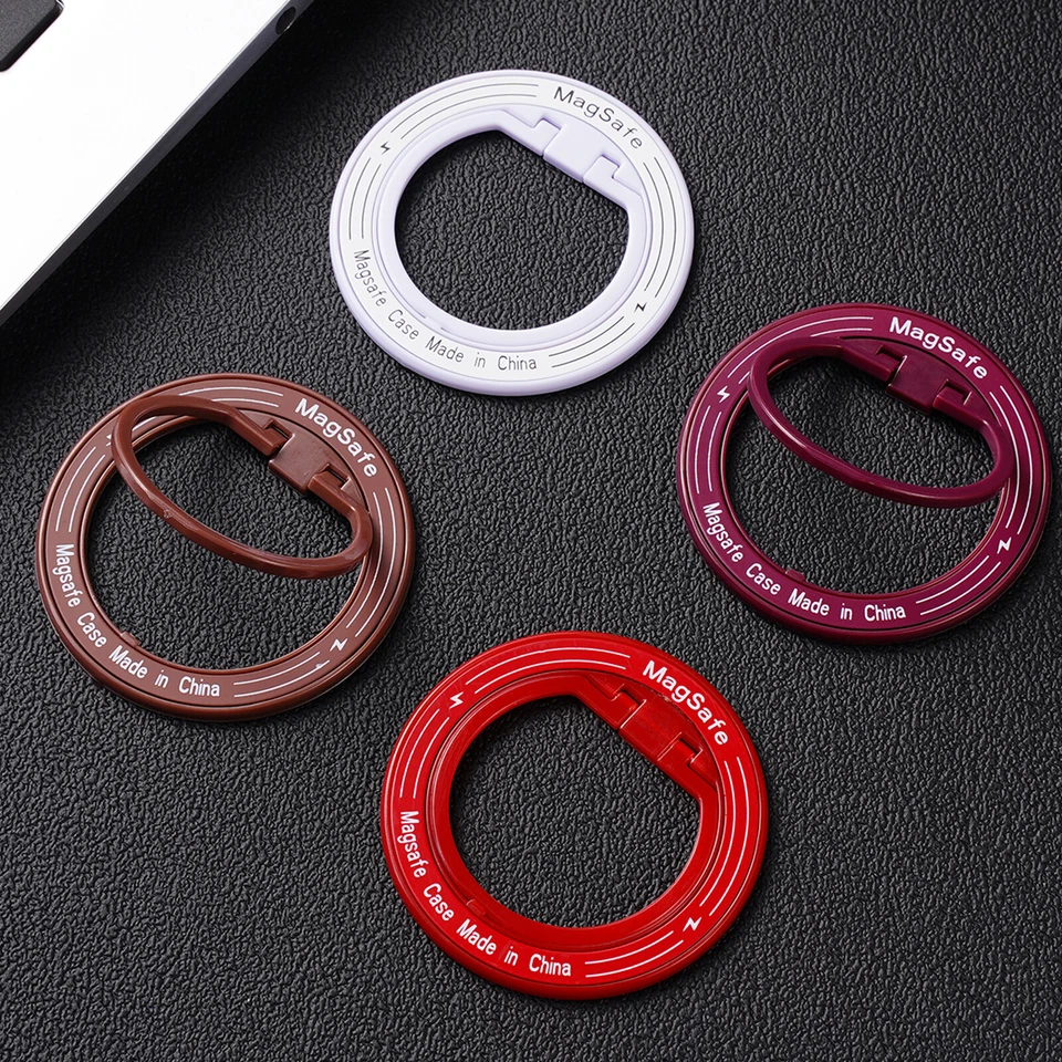 Universal Phone Compatible with Mag Safe Magnetic Finger Phone Ring Holder Stand - Image 2 of 4