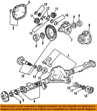 FORD OEM 84-09 Aerostar Rear Suspension Axle Housing-Bearing Seal F67Z1S177ACA