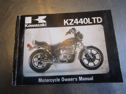 1981 Kawasaki KZ440L KZ 440 Belt drive owners manual 99920-1132-01
