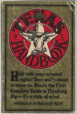 Texas Handbook - 1981 Workman Funny Humor Guide Texan Life Food People Culture