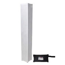 ProX 9.84FT White Scrim Lycra Fabric Box Truss Decor Sleeve Cover w Pouch