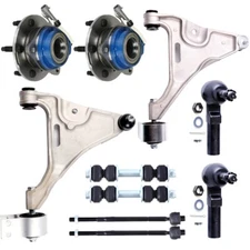 10pcs Front Control Arm Ball Joint Tie Rod For 2006-2011 Buick Lucerne