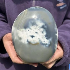 1494g Natural Orca agate Freeform Crystal Specimen Mineral Healing