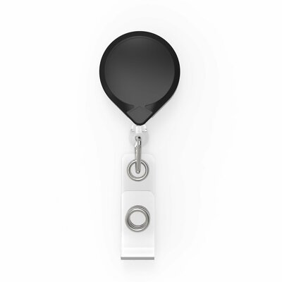 KEY BAK Mini Bak Black Retractable Key Chain Belt Clip USA