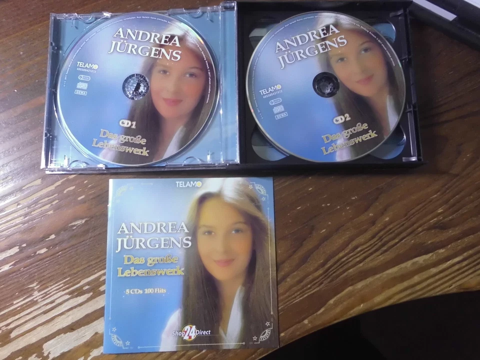 ANDREA JÜRGENS 5CD BOX: DAS GROßE LEBENSWERK (TELAMO) & 2CD: ROSEN OHNE DORNEN - Bild 2 von 4